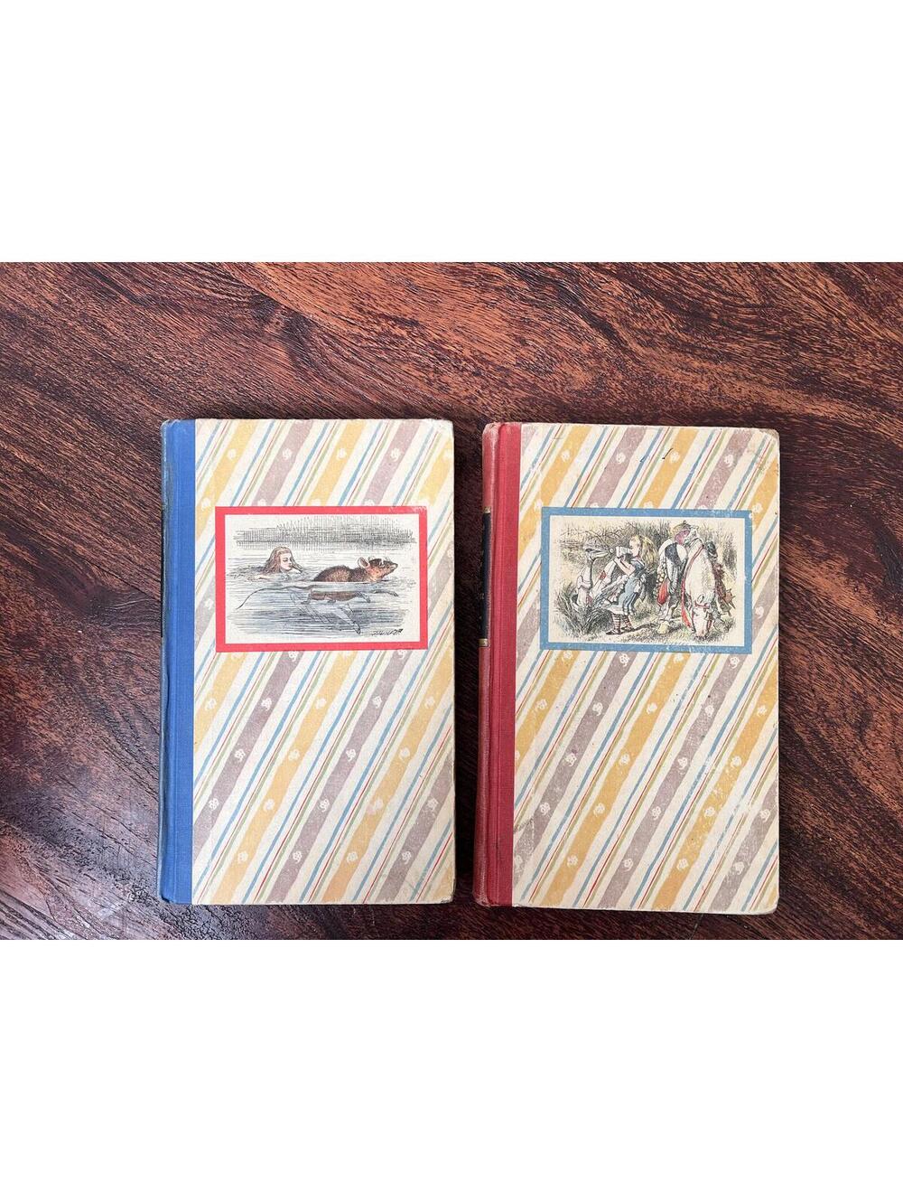 Alice's Adventures in Wonderland and Through the Looking Glass Book HC, 1965 VTG